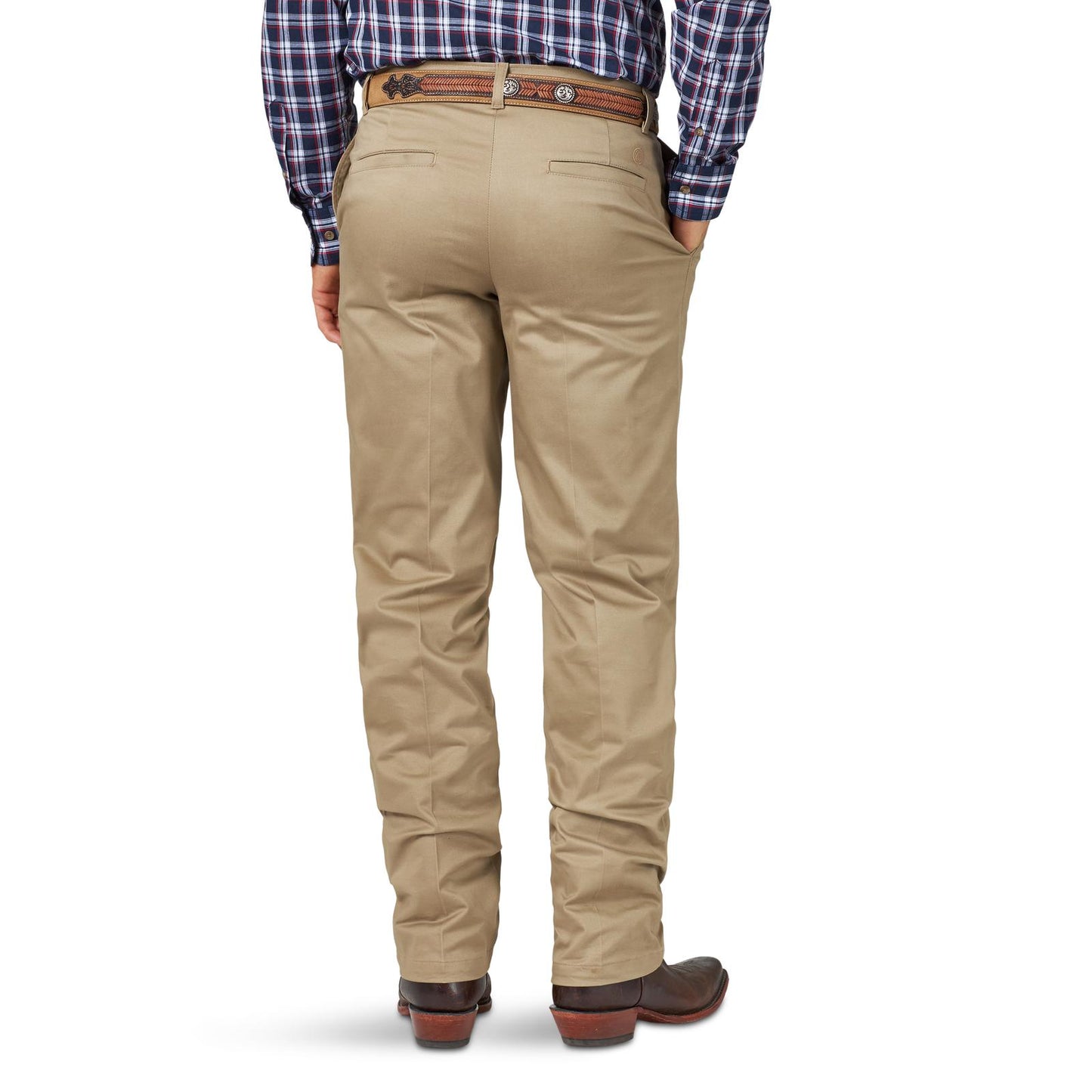 Wrangler® Western Casuals - Flat Front - Khaki