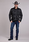 MENS SWEATER SWEATER BONDED FLEECE CAMO SWEATER KNIT PULLOVER,