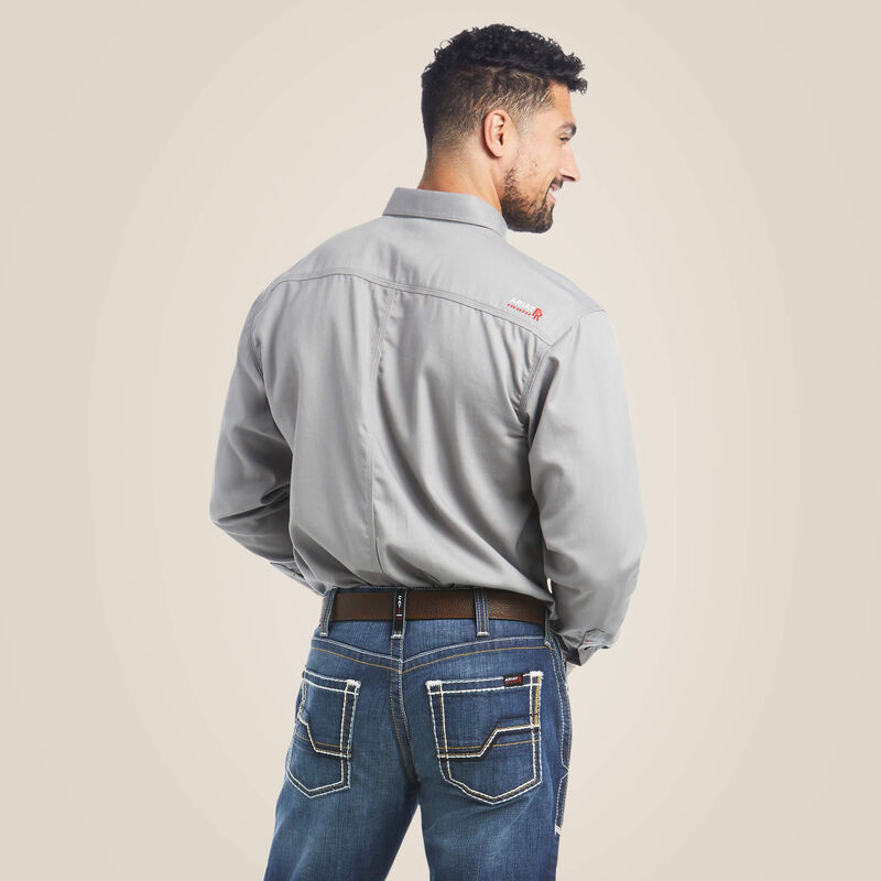 FR Solid Work Shirt - Silver Fox - 10012253