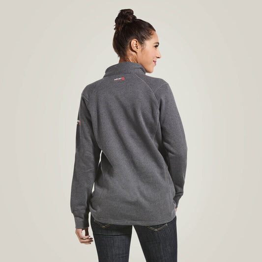 FR Rev 1/4 Zip Top - Charcoal Heather - Women - 10032841