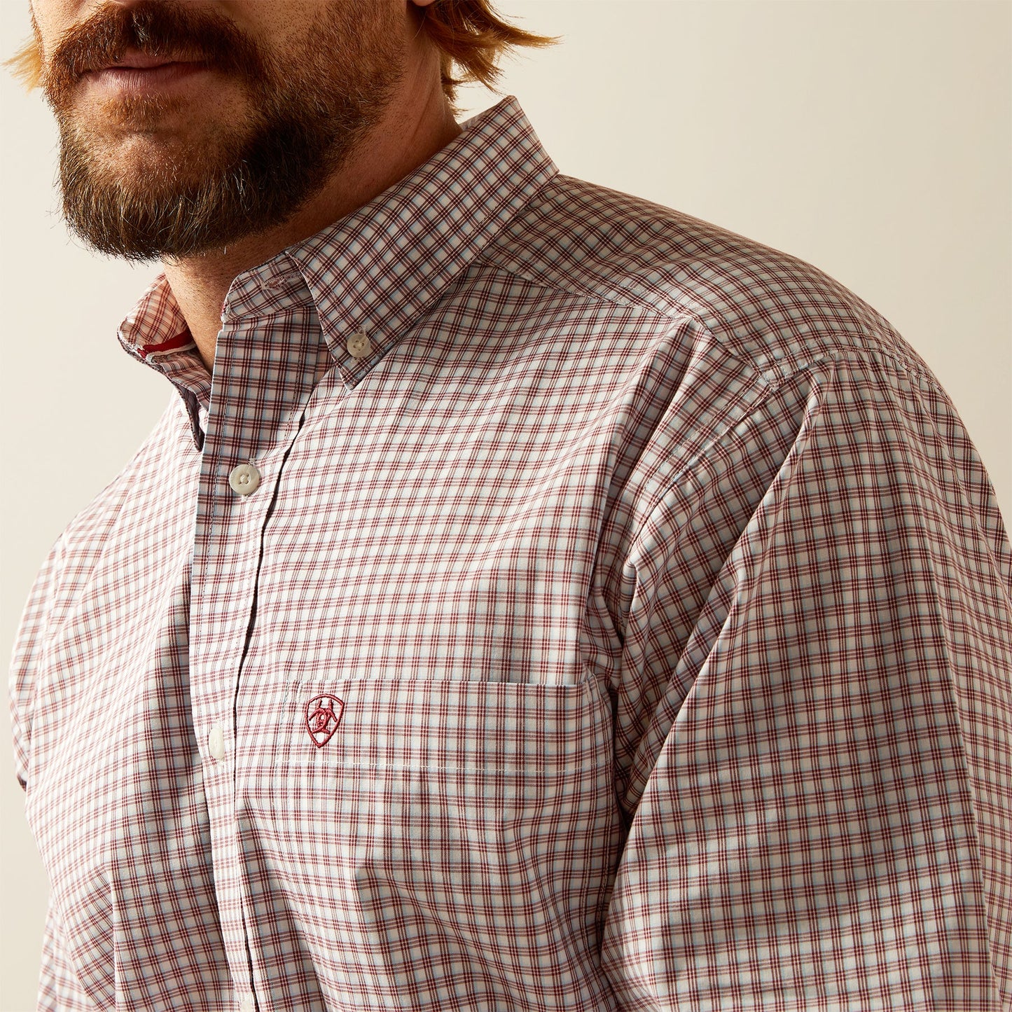 MNS Pro Series Glen Classic Fit Shirt BRICK - 1005467