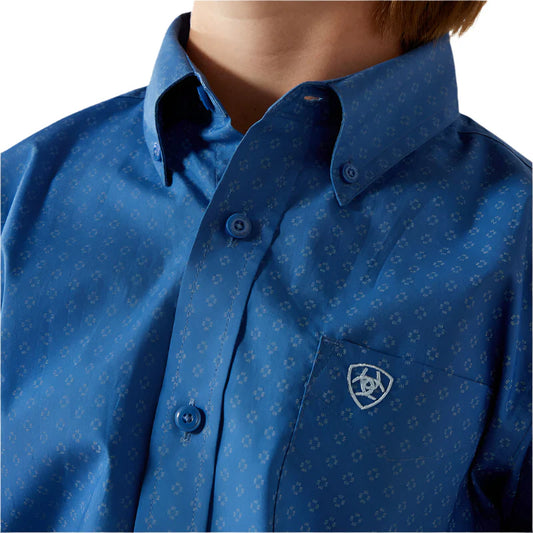 Ariat Stratford Classic Fit Shirt Royal Blue - 10062393