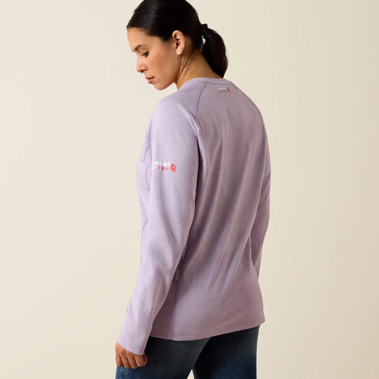 FR Air Crew T-Shirt-PURPLE ASH HEATHER