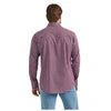 Wrangler Men's Wrinkle Resist Long Sleeve Western Snap Shirt - Deep Red