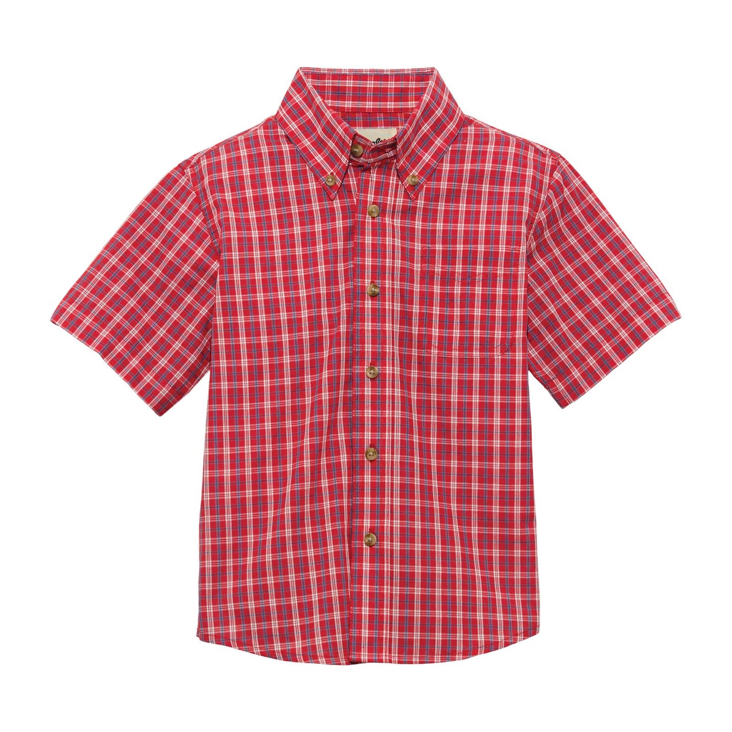Boys Riata® Short Sleeve Shirt - Red