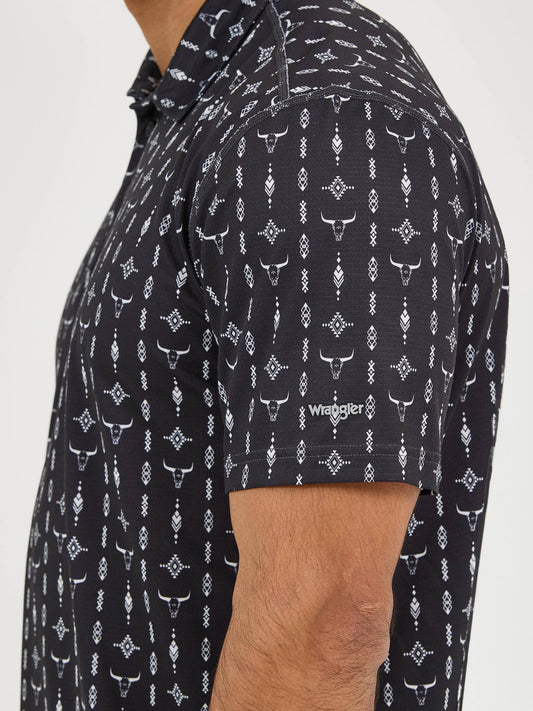 Wrangler® Performance Polo Short Sleeve Shirt - Black