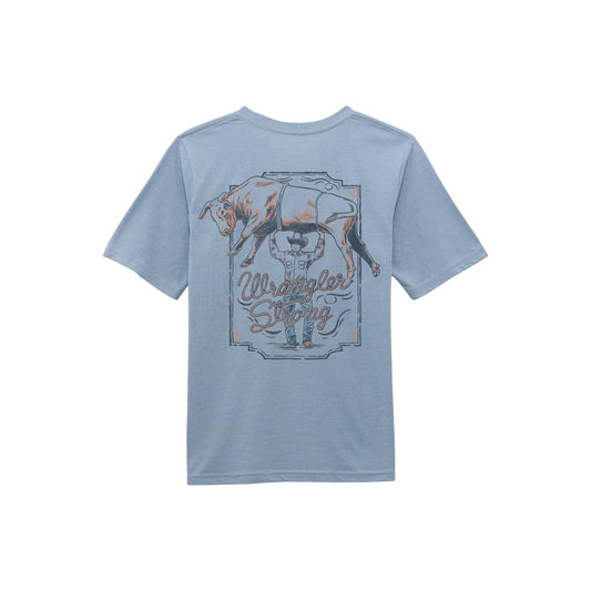 Wrangler® Boys Short Sleeve T-Shirt - Ashley Blue Heather