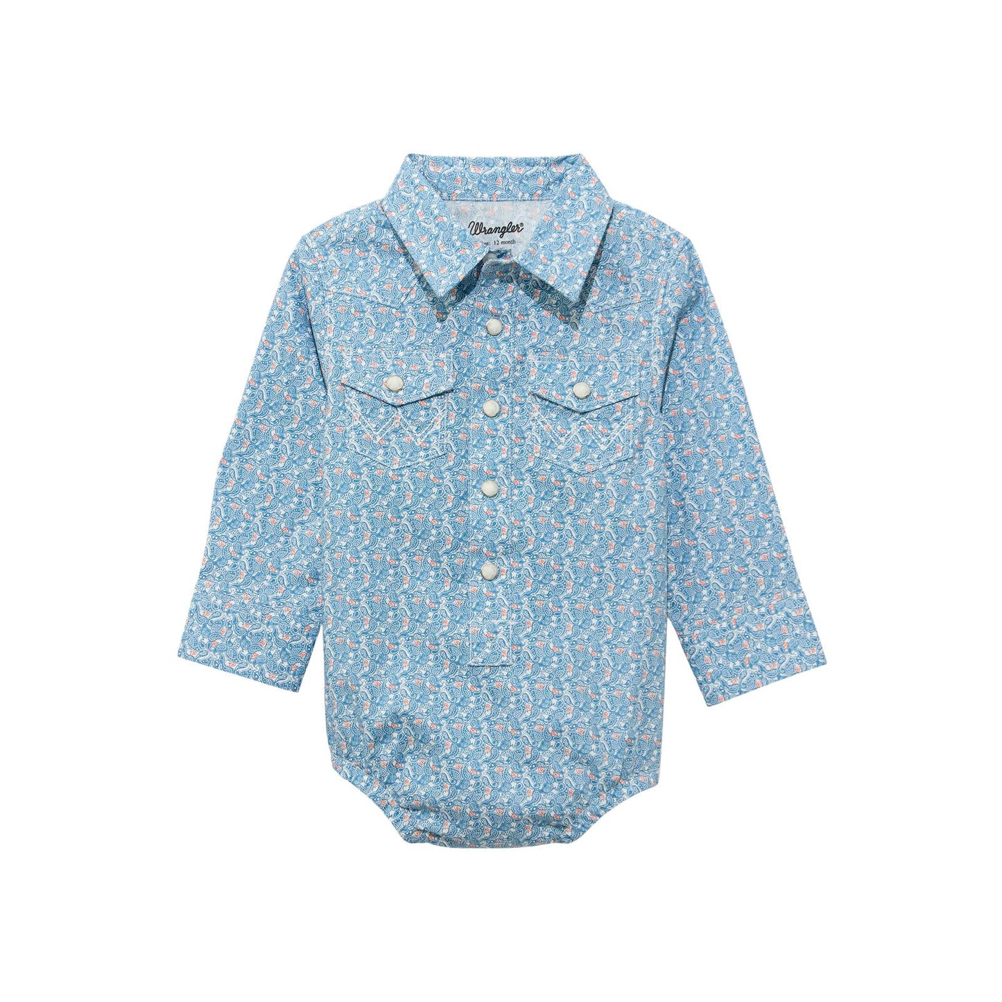 Wrangler Baby Boy Mameluco de manga larga - Azul - 112374303