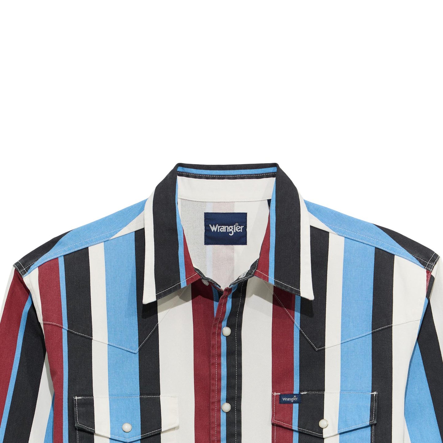 Wrangler Men's Prairie Brush Vintage Brushpopper Snap Work Shirt