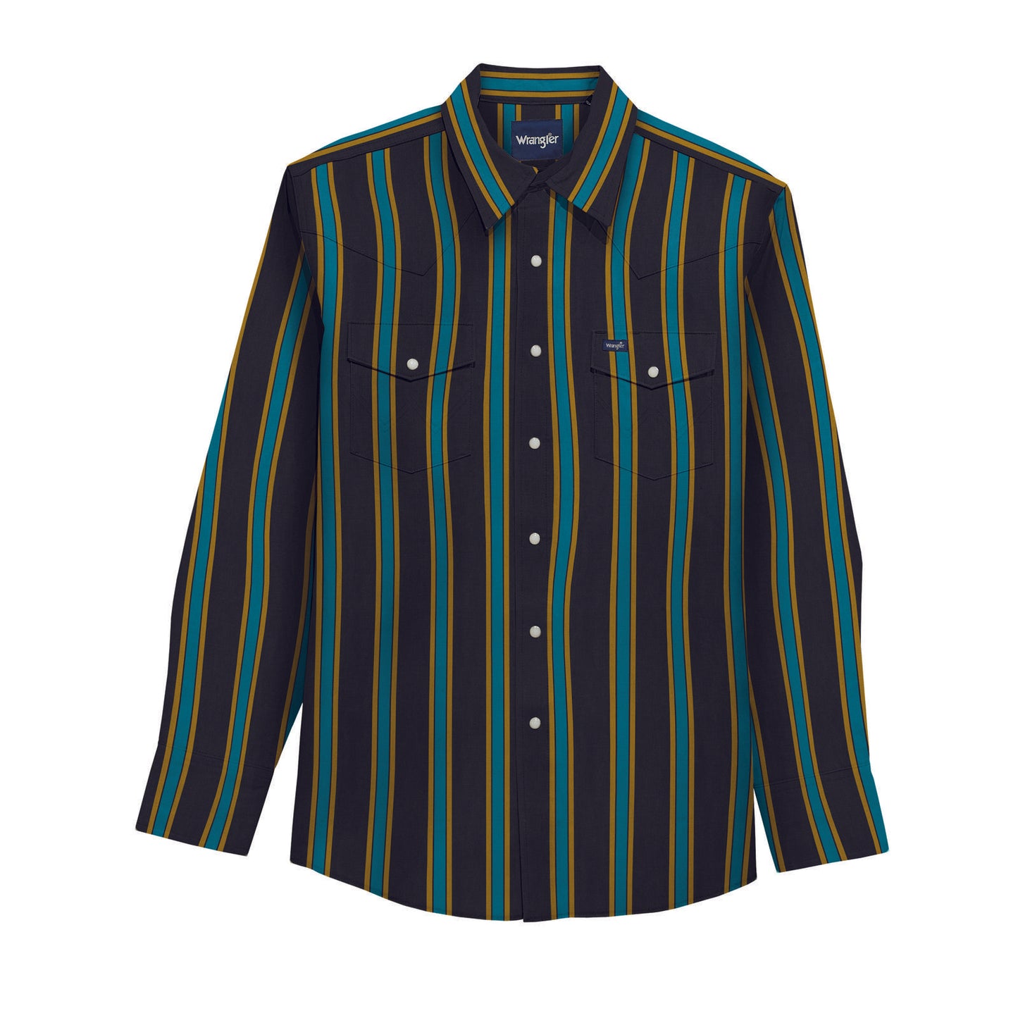 Wrangler Vintage Inspired Long Sleeve Shirt - Classic Fit - Black Multi