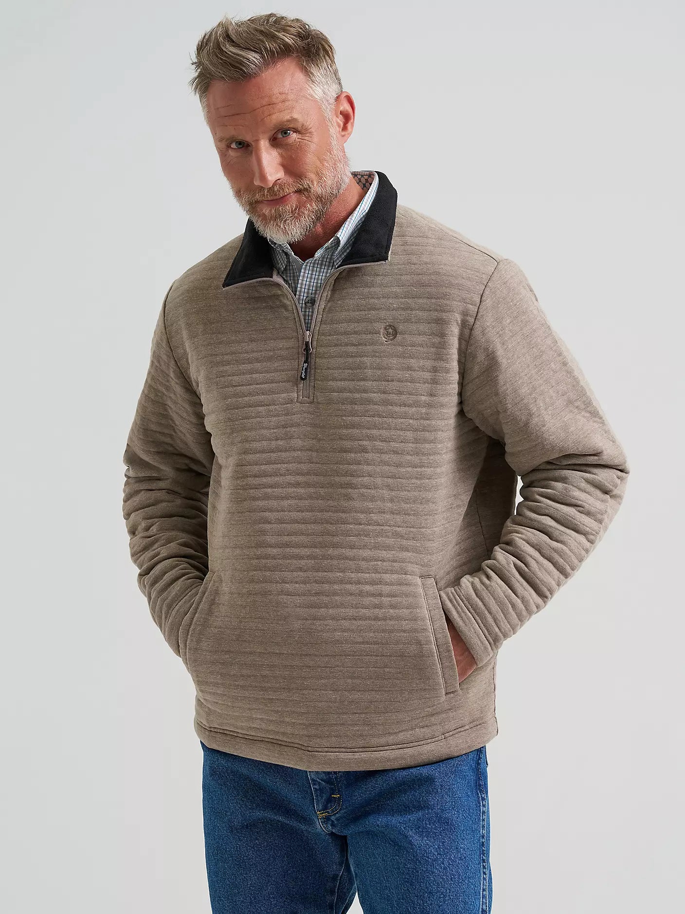 Men's George Strait Quarter-Zip Quilted Pullover