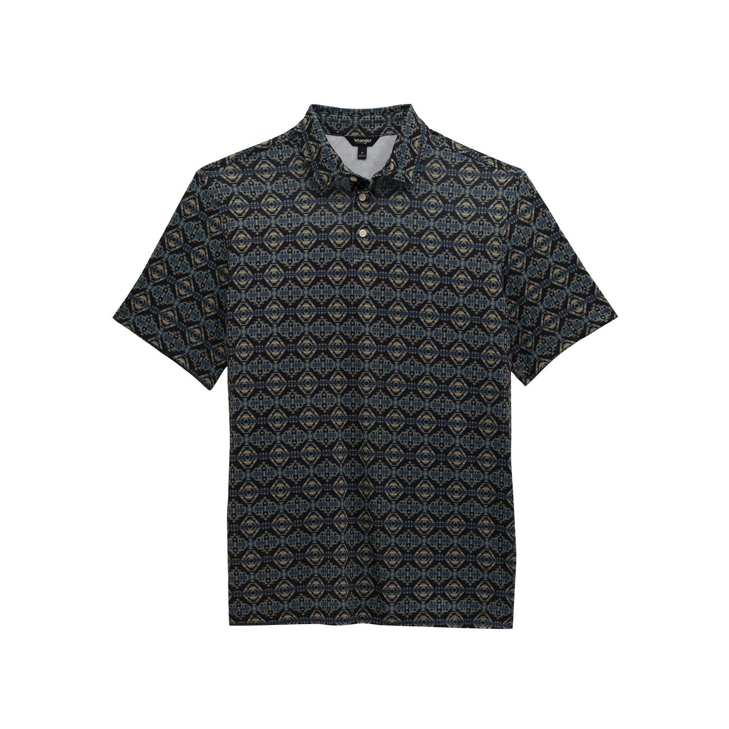 Jet Black Checotah Performance Polo Shirt