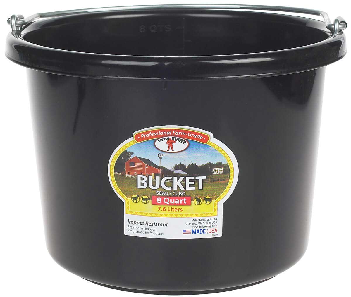8 Quart Rubber Bucket