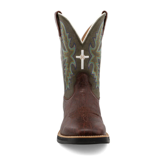 11" Tech X Boot - Brown & Green - MXW0004