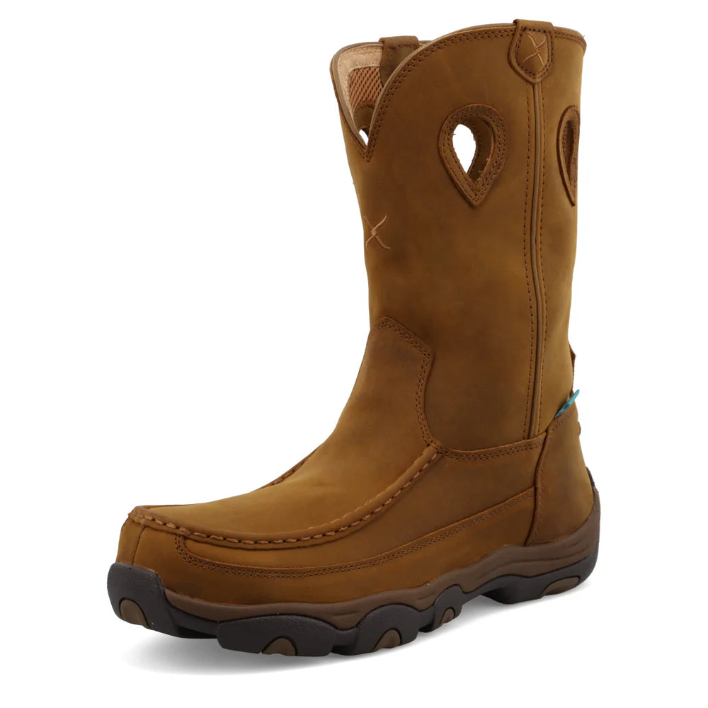 11" Work Pull On Hiker Boot - Oiled Saddle - MHKBCW1
