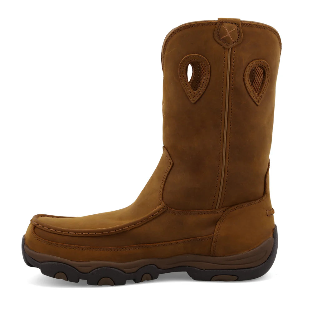 11" Work Pull On Hiker Boot - Oiled Saddle - MHKBCW1