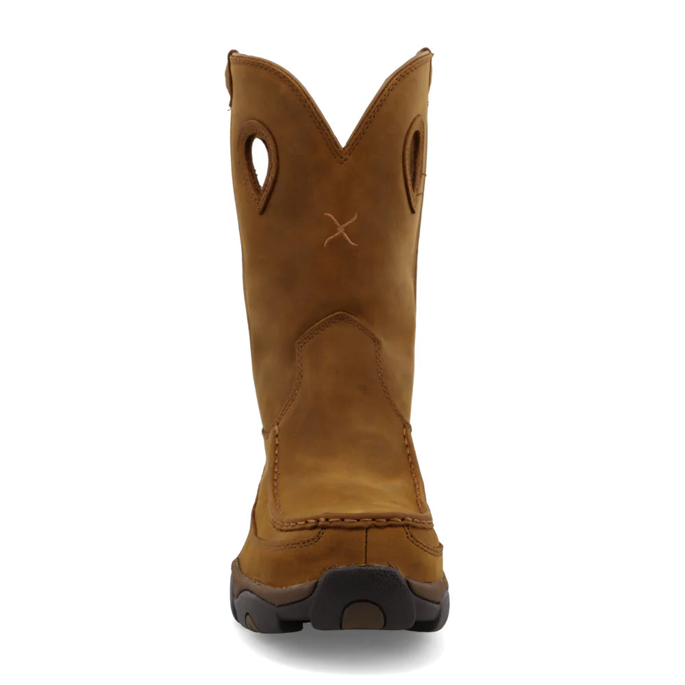 11" Work Pull On Hiker Boot - Oiled Saddle - MHKBCW1
