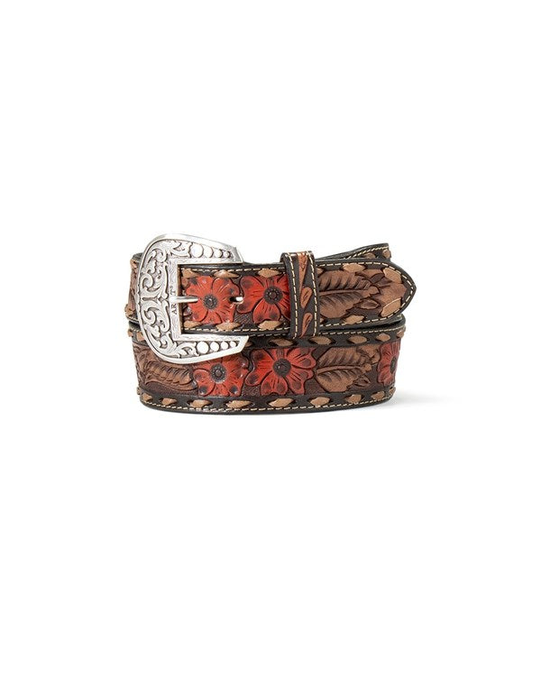 Ariat Women's Painted Hibiscus Flowers Western Belt - A15655133