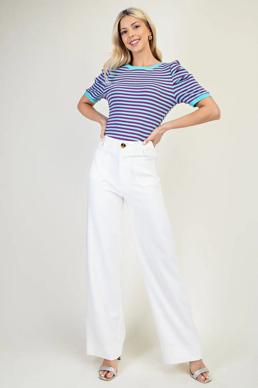 GLAM - Full-Length Wide-Leg Pants