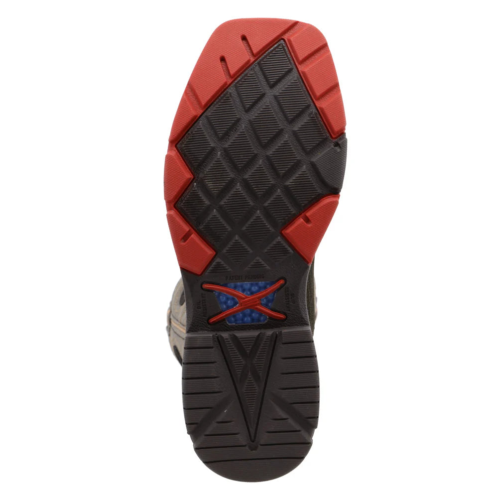12" Western Work Boot - Charcoal & Grey - MXBA002