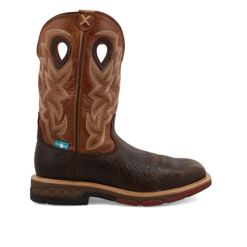 12" Western Work Boot - Smokey Chocolate & Spice - MXBAW02