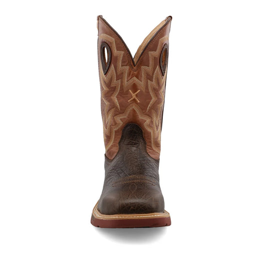 12" Western Work Boot - Smokey Chocolate & Spice - MXBAW02