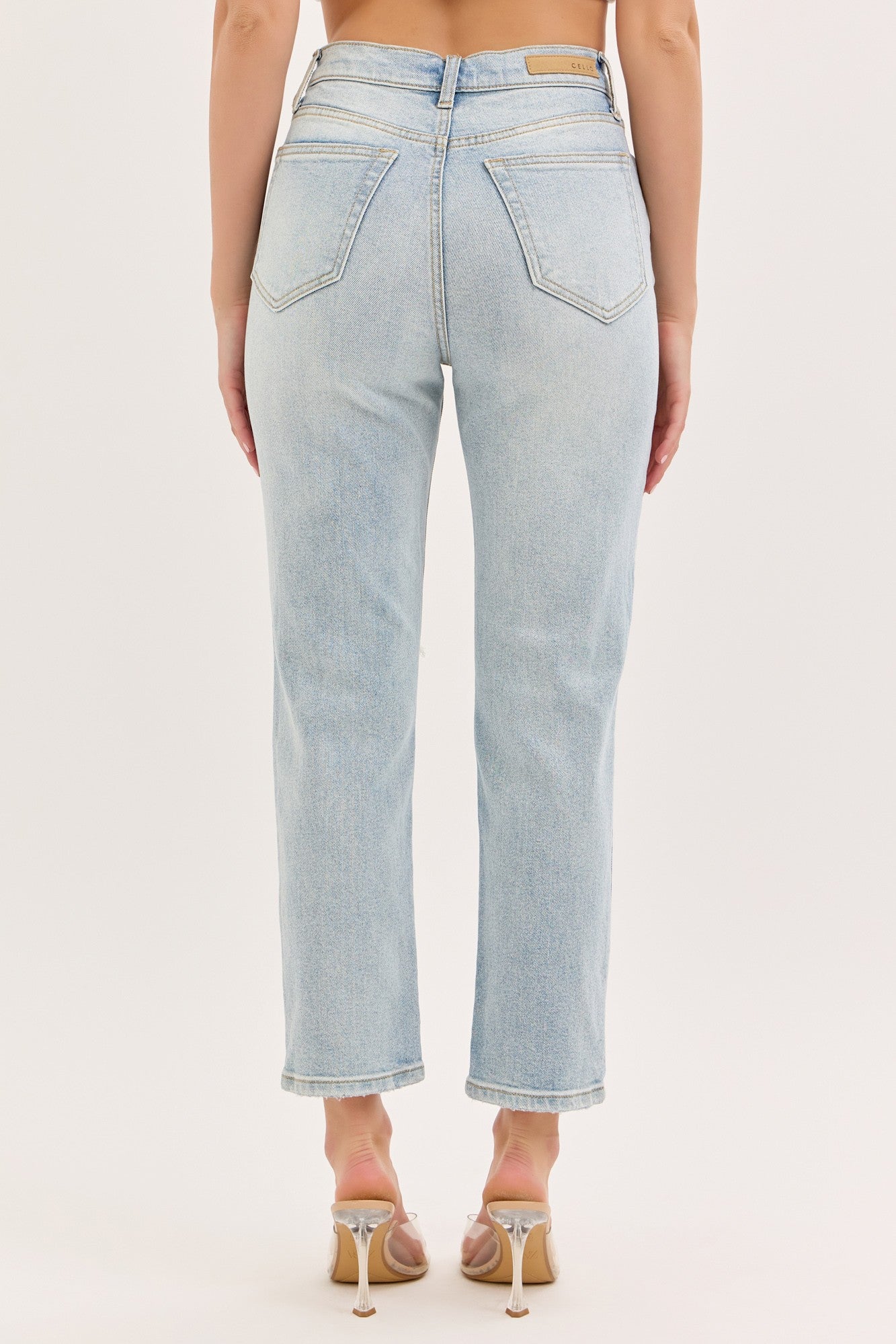 CELLO - High Rise Straight With Asymmetric Back Pockets