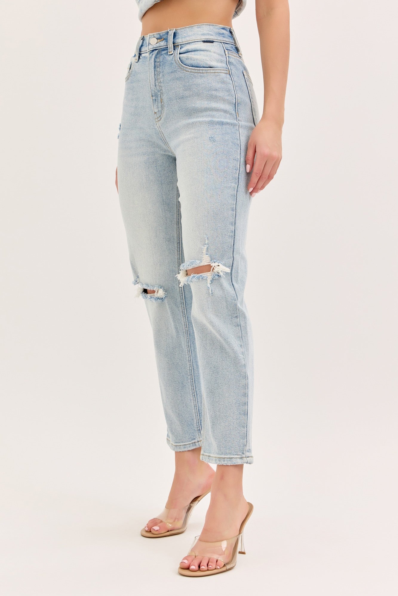 CELLO - High Rise Straight With Asymmetric Back Pockets