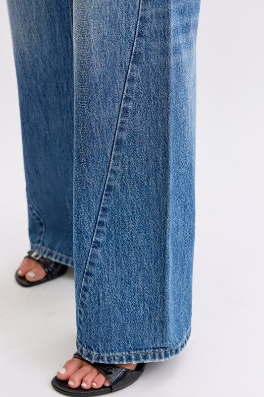Cello High Rise Wide Leg With Curved Side Seam