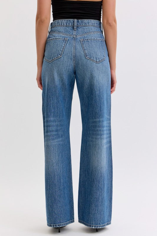 Cello High Rise Wide Leg With Curved Side Seam