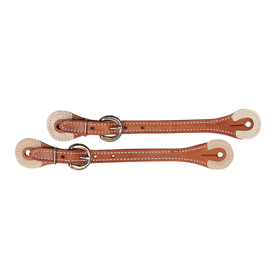 Spur Straps with Rawhide Corners/ Russet
