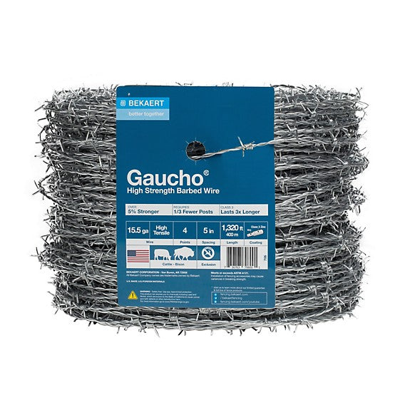 BARBWIRE GAUCHO 15.5-Gauge 4-Point Gaucho High-Tensile