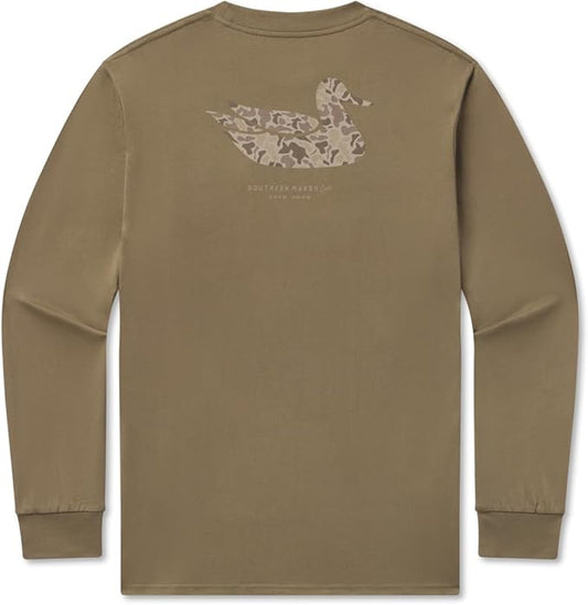 Southern Marsh Youth Duck Originals Camo T-Shirt, Long Sleeve Tee