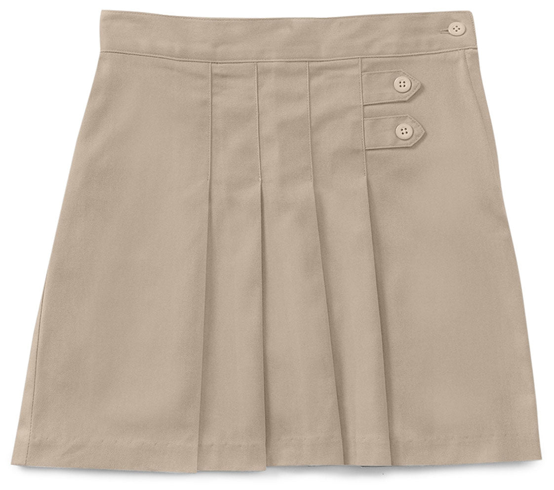 Girls Plus Stretch Pleated Tab Scooter - 55123AZ