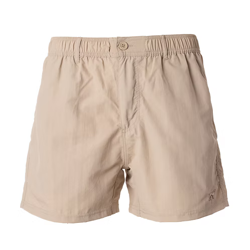 Beige shorts on a white background
