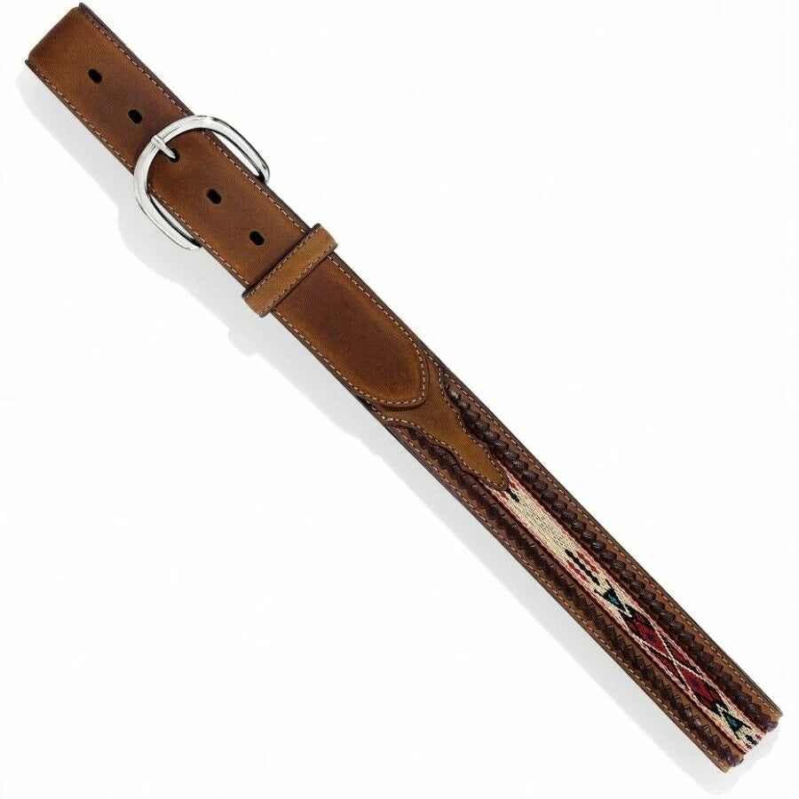 Tony Lama Men's Laced Edge Horse Hair Ribbon Bark Belt - 5A109