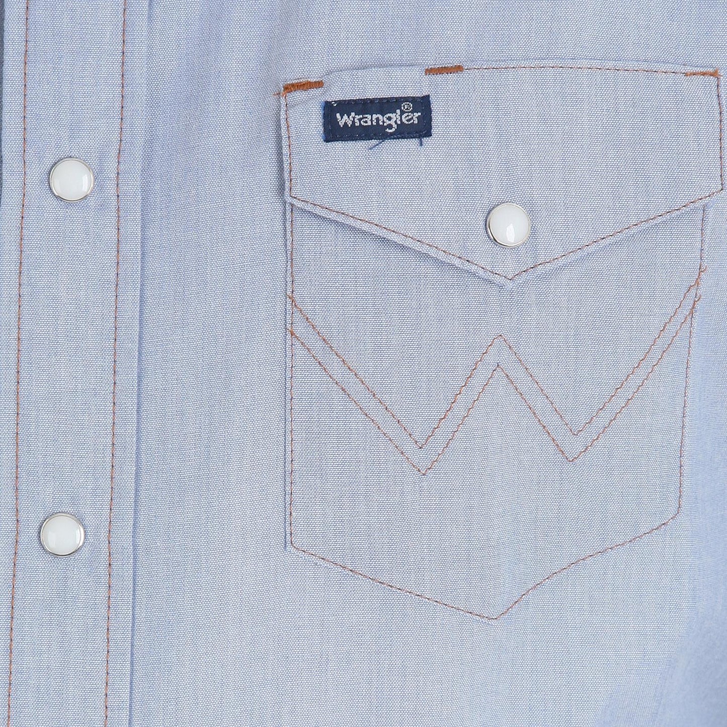 Mens Authentic Cowboy Cut® Work Shirt - Chambray - 1070130MW