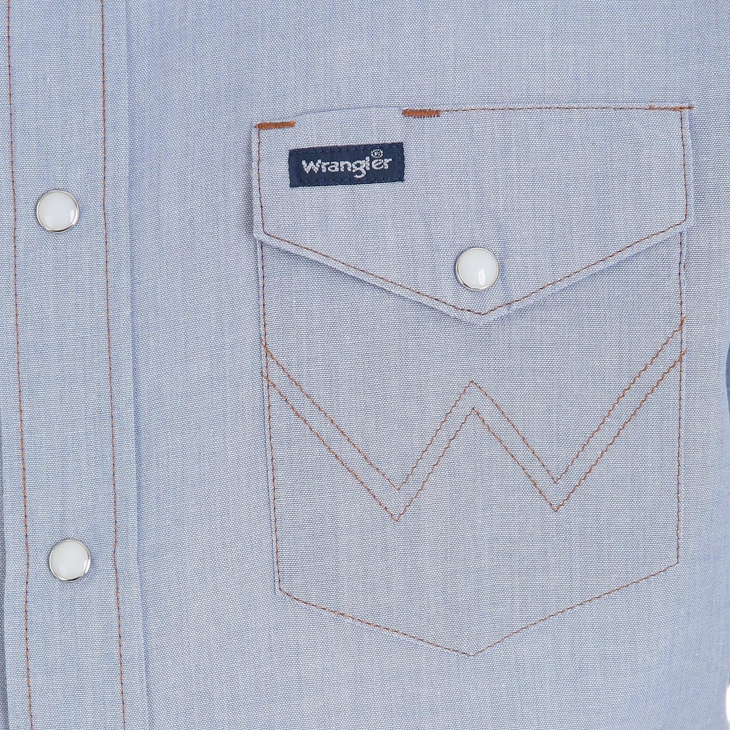 Mens Authentic Cowboy Cut® Work Shirt - Chambray - 1070131MW