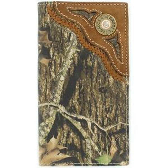 Breakup Wallet With 12 Gauge Shell Concho - Mossy Oak