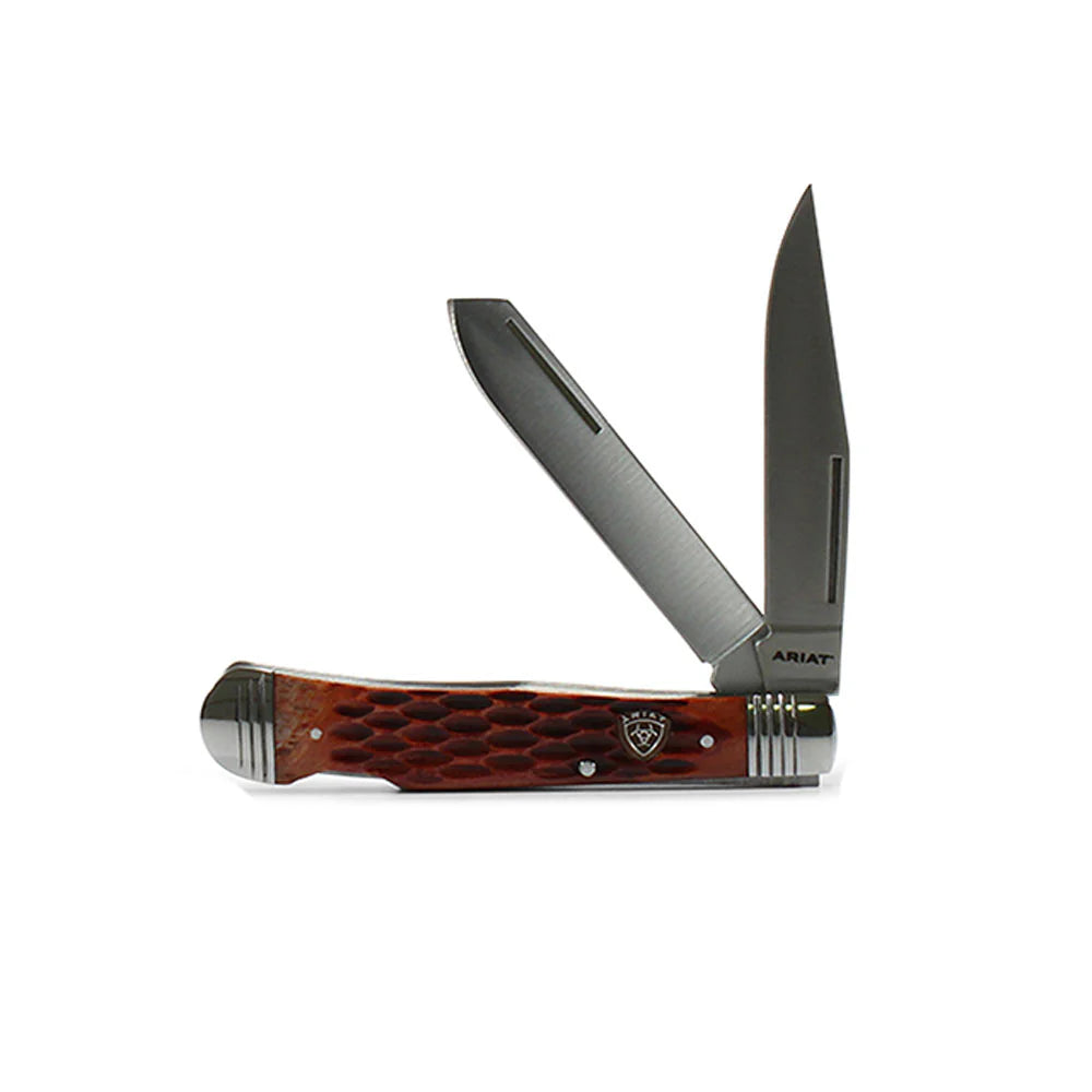 A710010902-M Ariat Folding Medium Knife Muskrat Brown