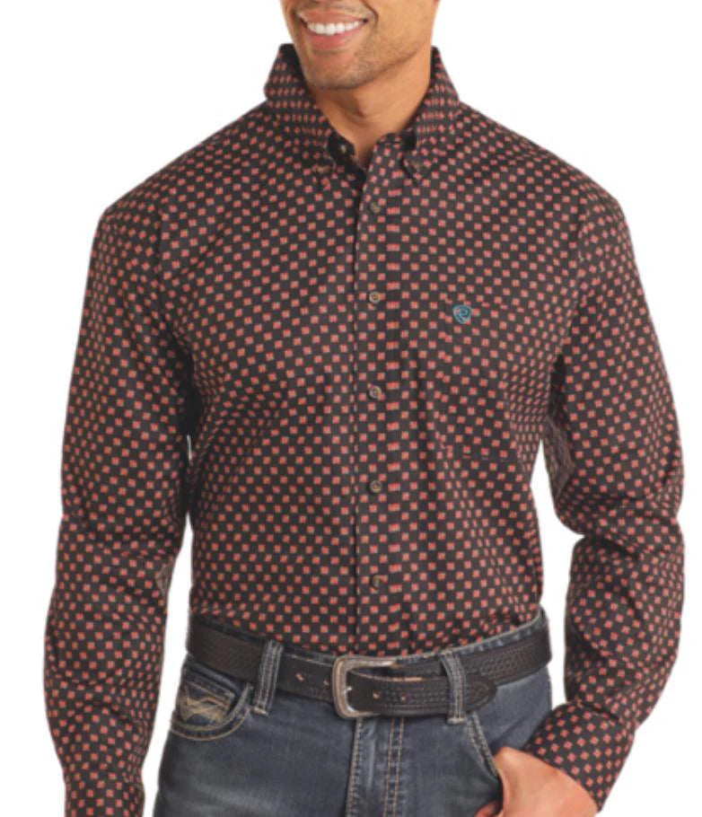 GEO PRINTED LS MODERN BD - BMB4S05459