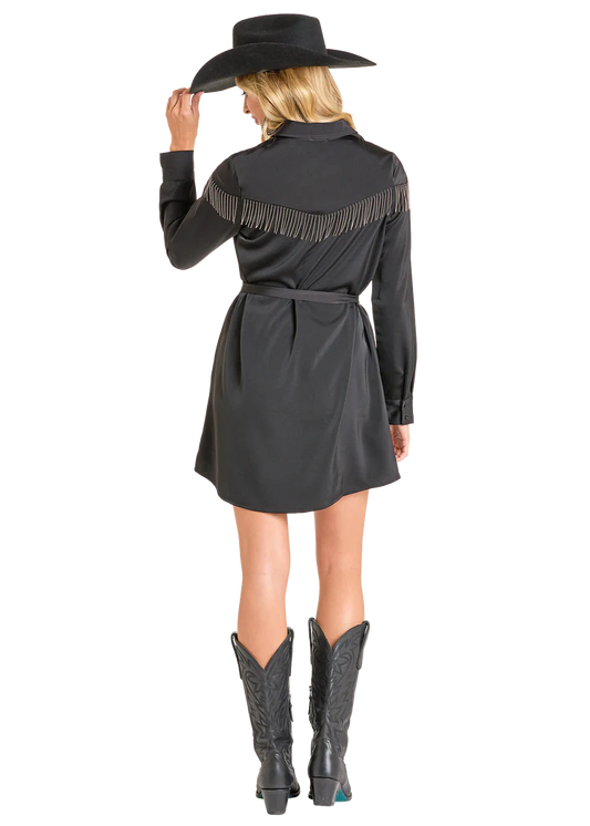 Chain Fringe Mini Dress