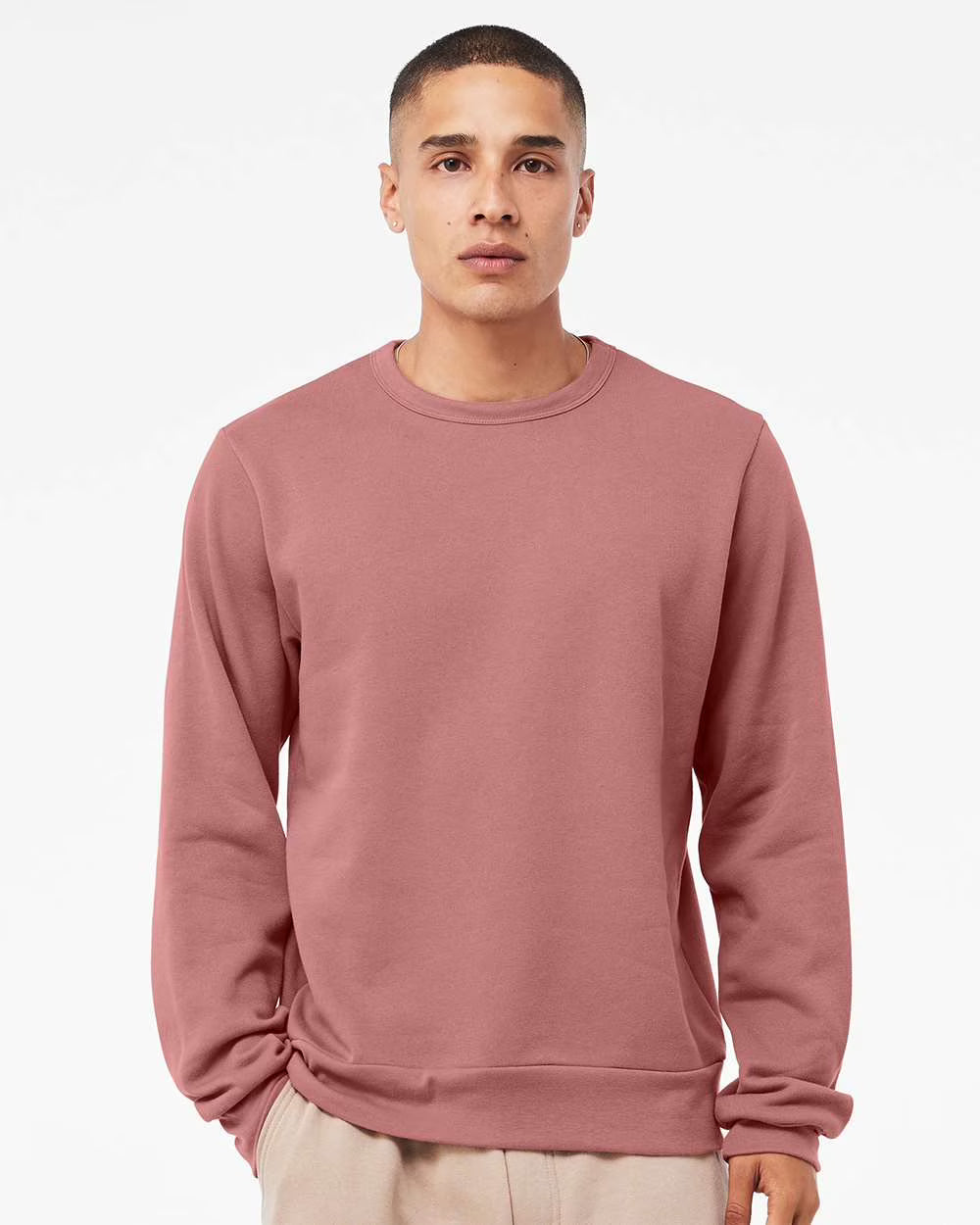 BLANK BELLA CANVAS ROSE COLORED SWEATER - SPSWEATSHIRT