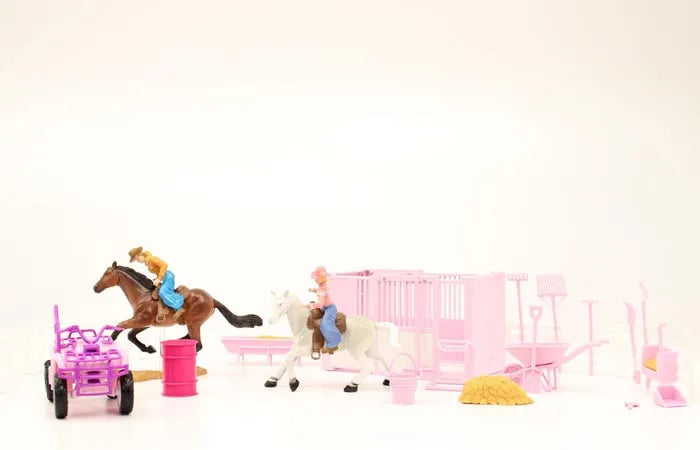 Bigtime Rodeo Stall and ATV Pink Play Set