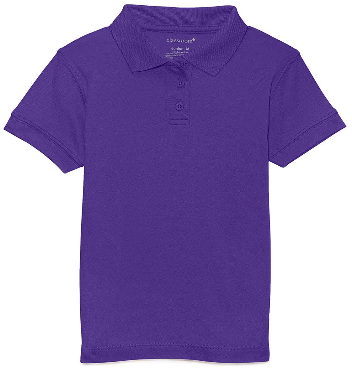 Jrs Short Sleeve Fitted Interlock Polo - Dark Purple