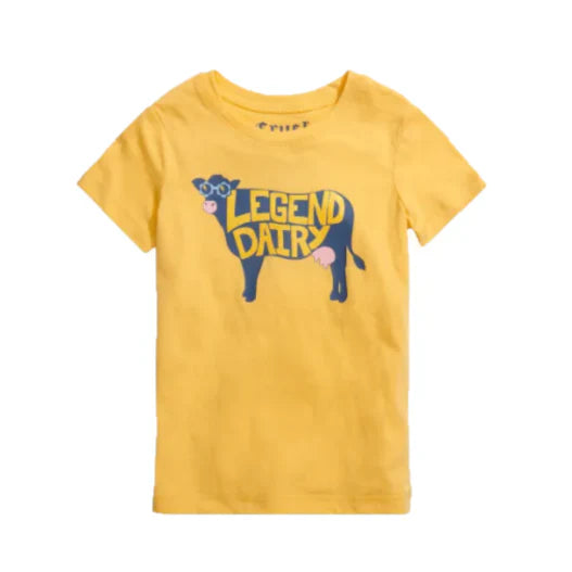 Toddler Girl's Legend Dairy Yellow T-Shirt CTK6851031