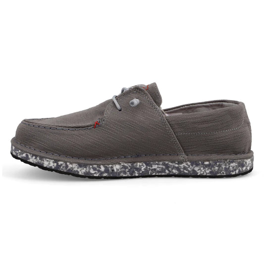 Twisted X Men's Circular Project Boat Shoe - Grey - MRC0005