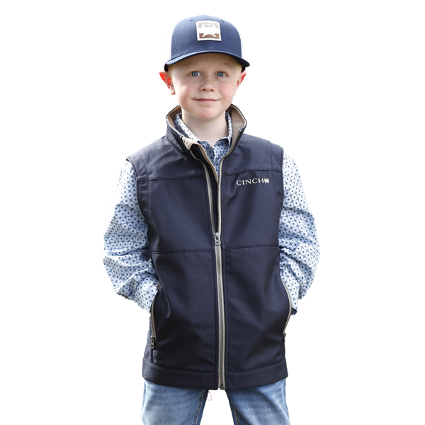 CINCH - Boys' Logo Solid Bonded Vest
