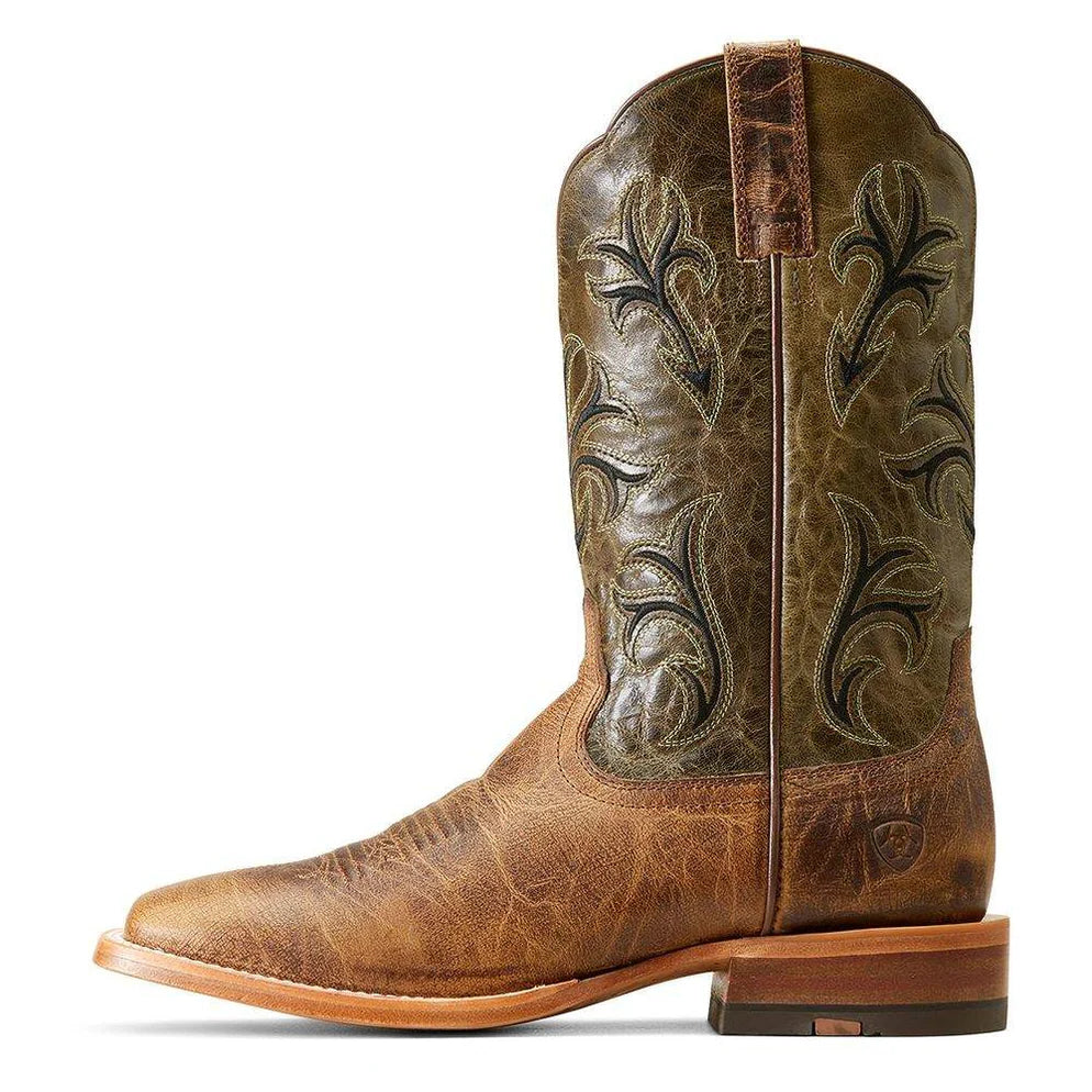 Ariat Men`s Crinkled Brown Cowboss Cowboy Boot - 10046854