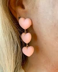 LIGHT PINK CLAY DROP HEART